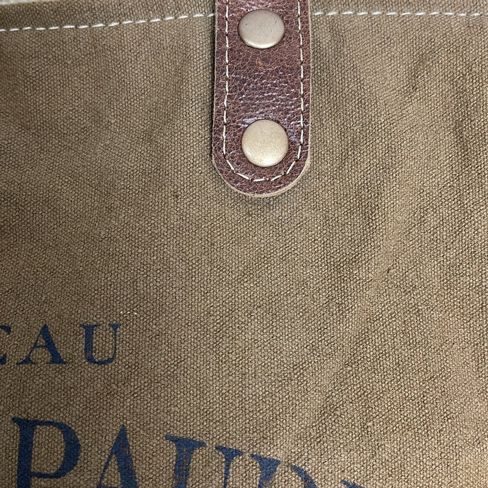 Myra Pasban Tote Bag canvas vintage looking La Couspaude French Wine Boho - Picture 9 of 10
